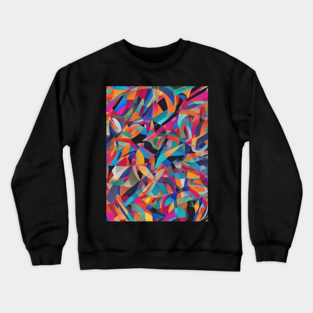 Multicolor digital art: an explosion of creativity. Crewneck Sweatshirt by My favorite pets